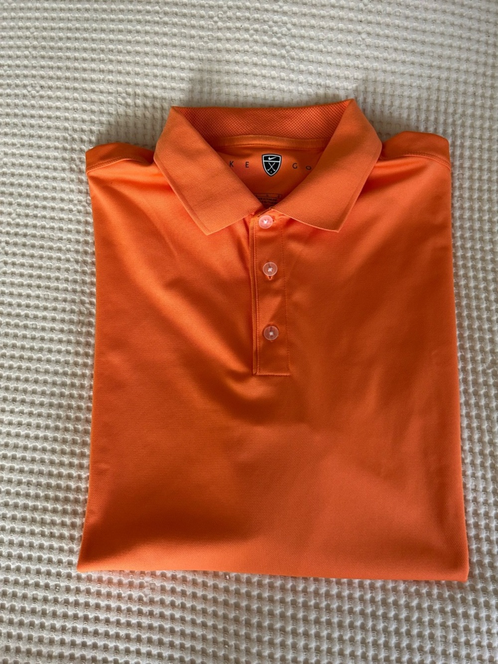 Nike Men’s Orange Short-Sleeve Polo